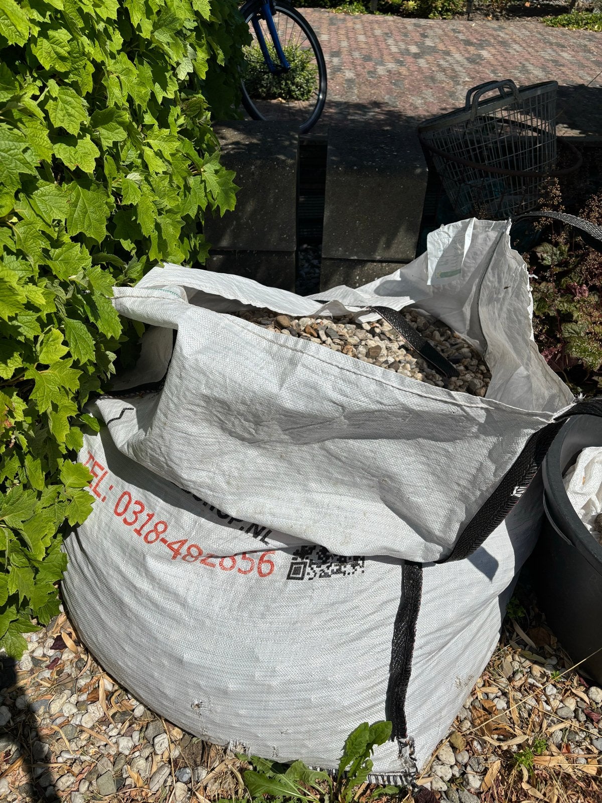 Big bag met siergrind/split, Tuin en Terras, Grind, Keien en Split, Gebruikt, Grind, Multi, Ophalen