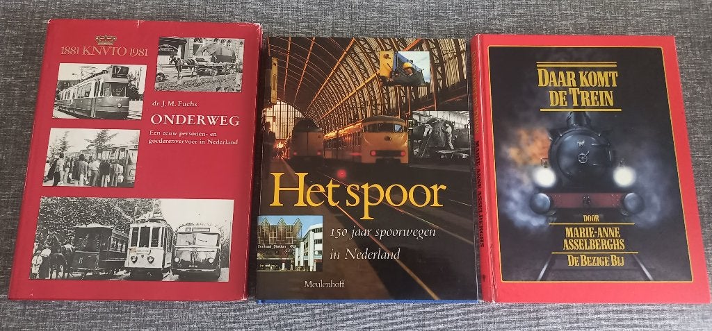 Spoorwegen  3 treinenboeken, Verzamelen, Ophalen of Verzenden, Trein, Overige typen