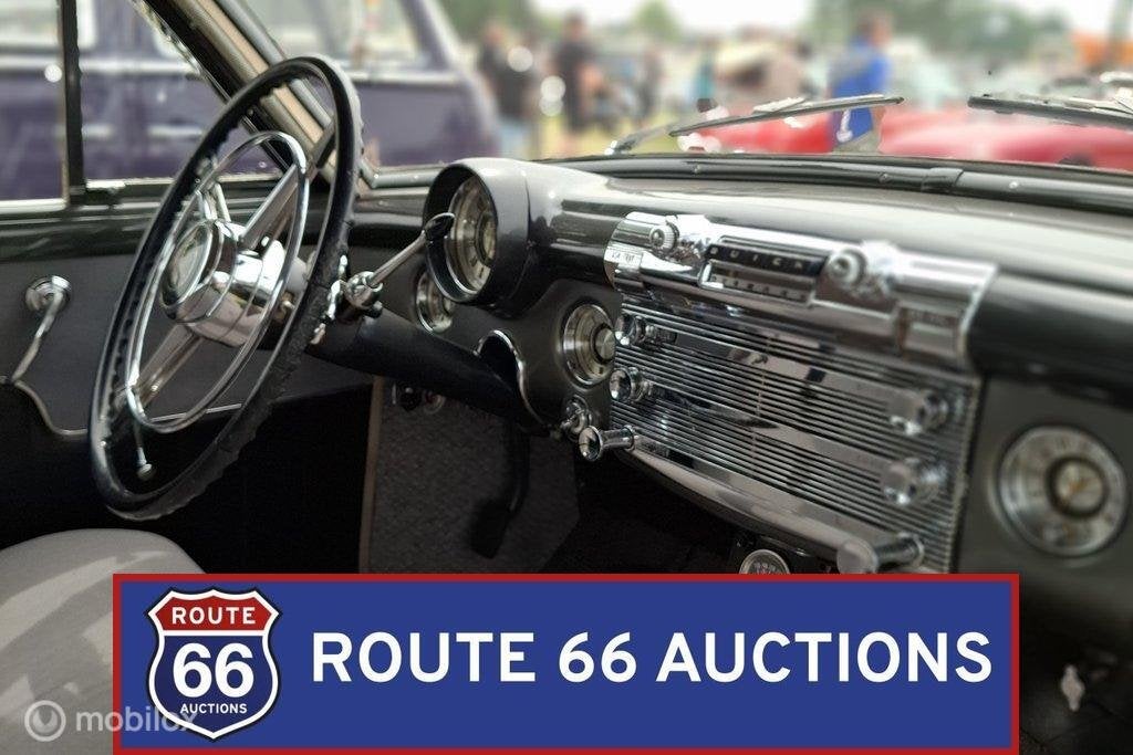 Buick Super | 1950 | Route 66 Auctions, Auto's, Oldtimers, Overige carrosserieën, Zwart, Bedrijf, Handgeschakeld