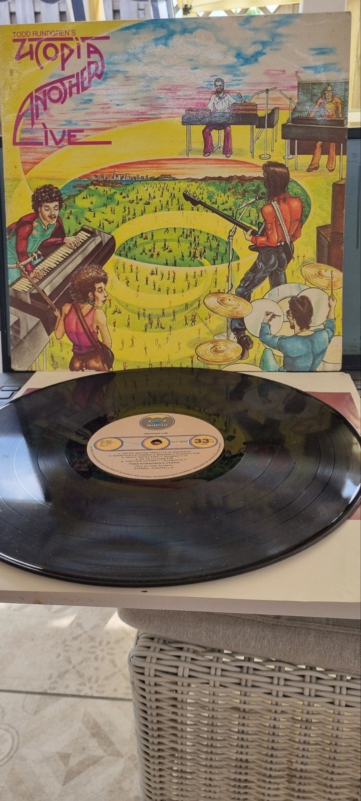Todd Rundgren's Utopia - Another Live LP (1975), Gebruikt, Ophalen of Verzenden, 1970 - 1979, 12 inch