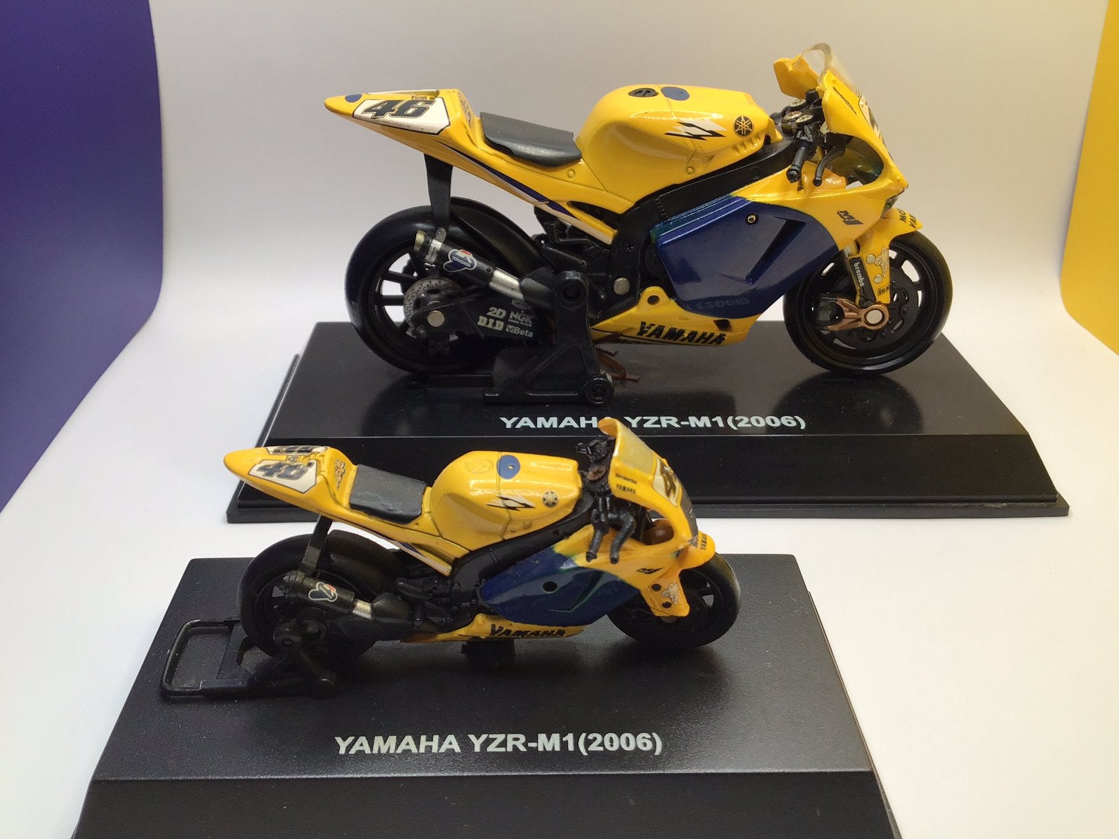 Valentino Rossi #46 Miasto 1:18/1:24 Yamaha YZR-M1 GP 2006, Overige merken, Ophalen of Verzenden, Zo goed als nieuw, Groter dan 1:32
