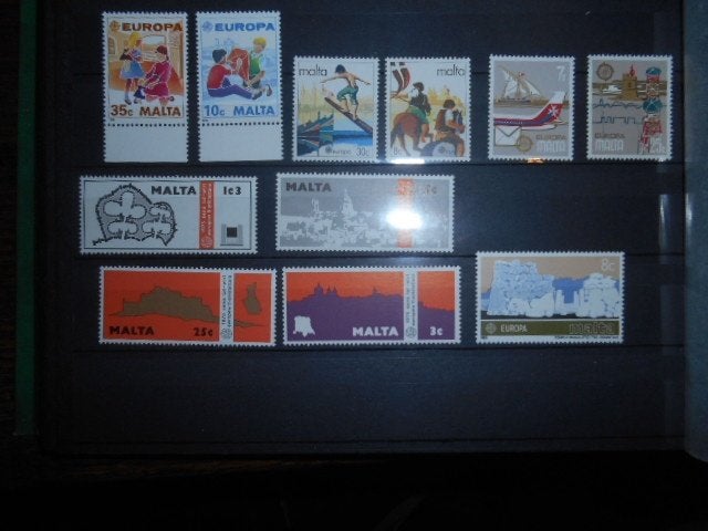 Kavel Malta met div CEPT zegels  ***, Ophalen of Verzenden, Buitenland