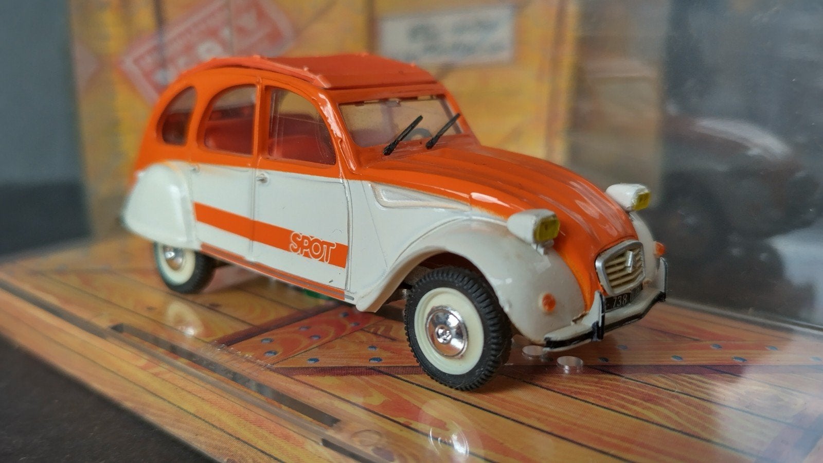 Citroen 2cv Spot 1:43 Norev Pol, Auto, Verzenden, ., Nieuw