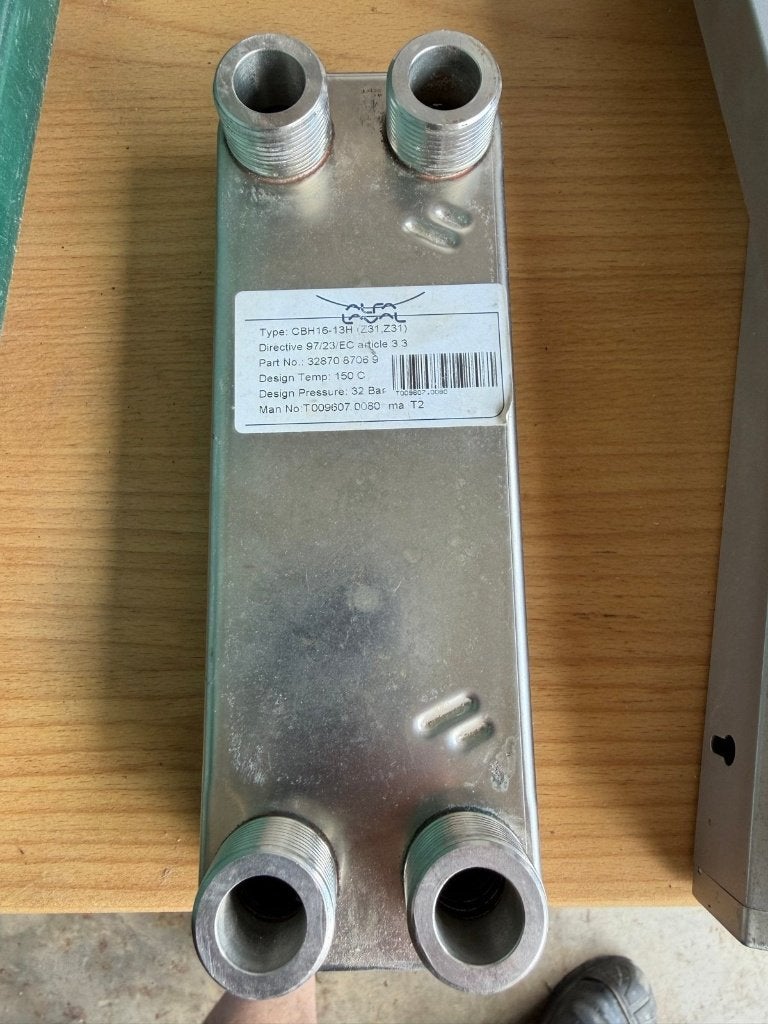 Alfa Laval CBH16-13H platenwarmtewisselaar RVS 3/4”, Gebruikt, Minder dan 30 cm, Overige typen, Minder dan 60 cm