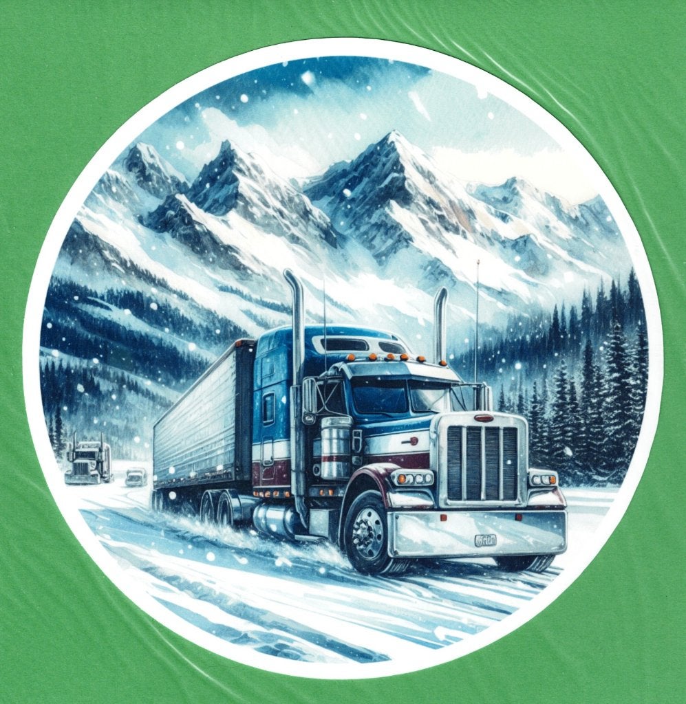 Sticker Amerikaanse Vrachtwagen (Peterbilt) - 17,5 cm, Verzenden, Nieuw, Overige typen