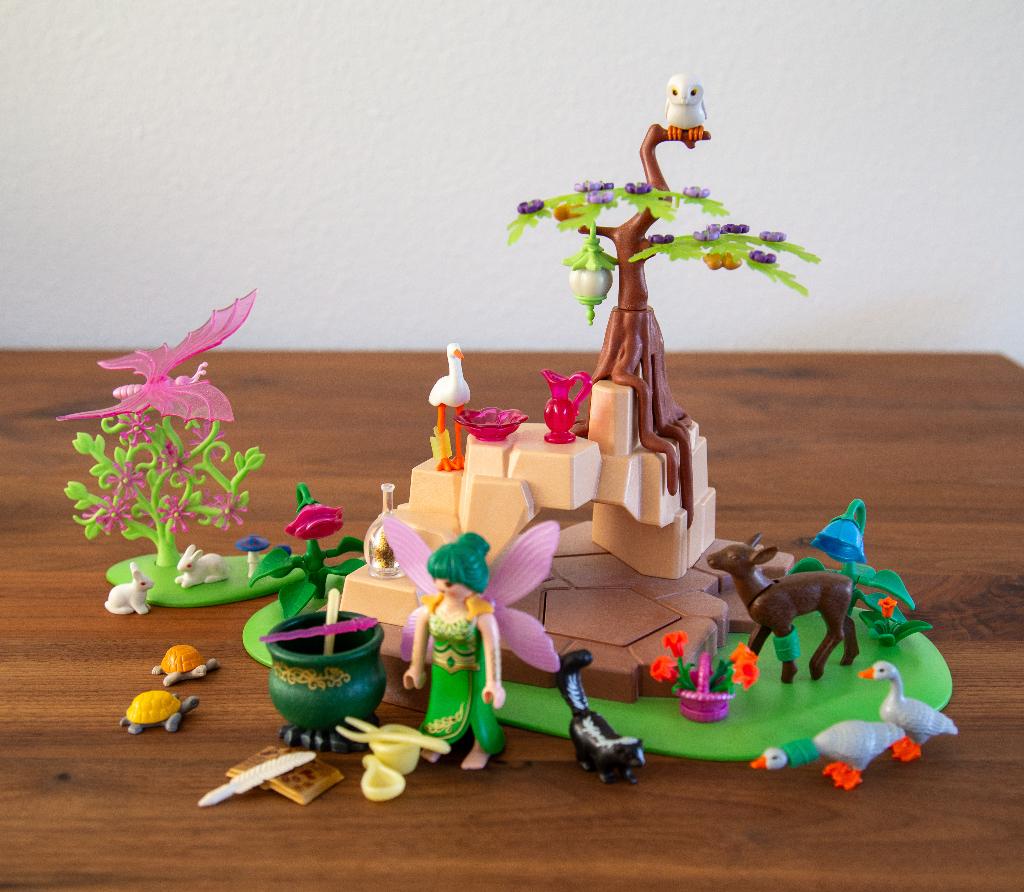 Playmobil Toverfee Elixia in het dierenbos - 5447, Ophalen of Verzenden, Zo goed als nieuw, Complete set