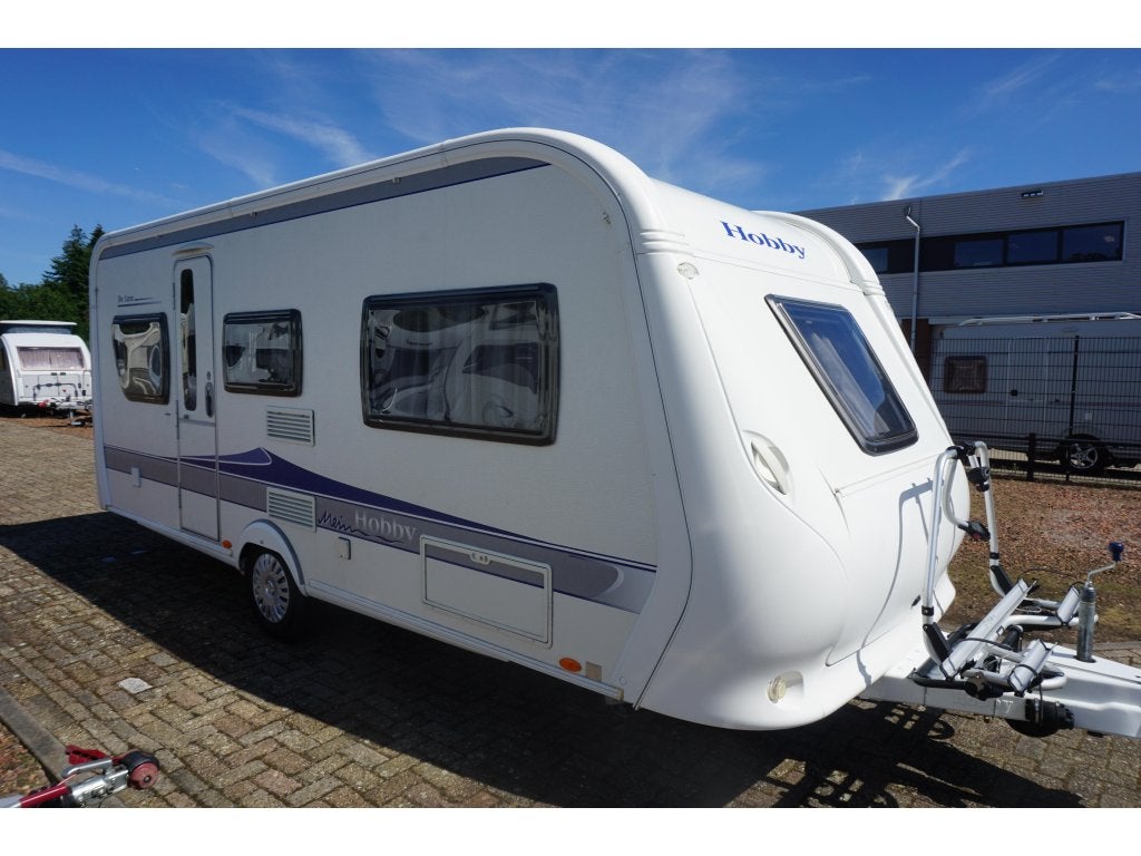 Hobby De Luxe 495 UL + MOVER + VOORTENT, Rondzit, Hobby, Bedrijf, Schokbreker