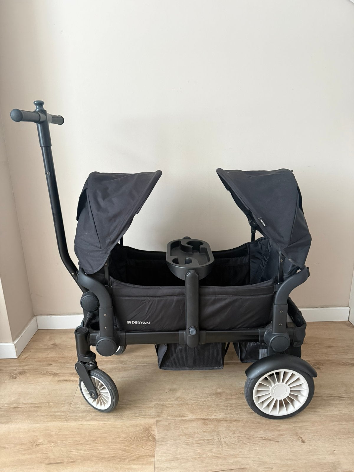 Deryan sandy luxe opvouwbare bolderkar, Kinderen en Baby's, Tweelingen en Meerlingen, Zo goed als nieuw, Kinderwagen of Buggy