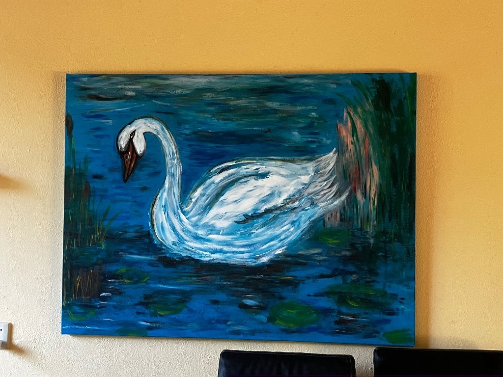 Gratis zwaan schilderij, Ophalen, Dieren