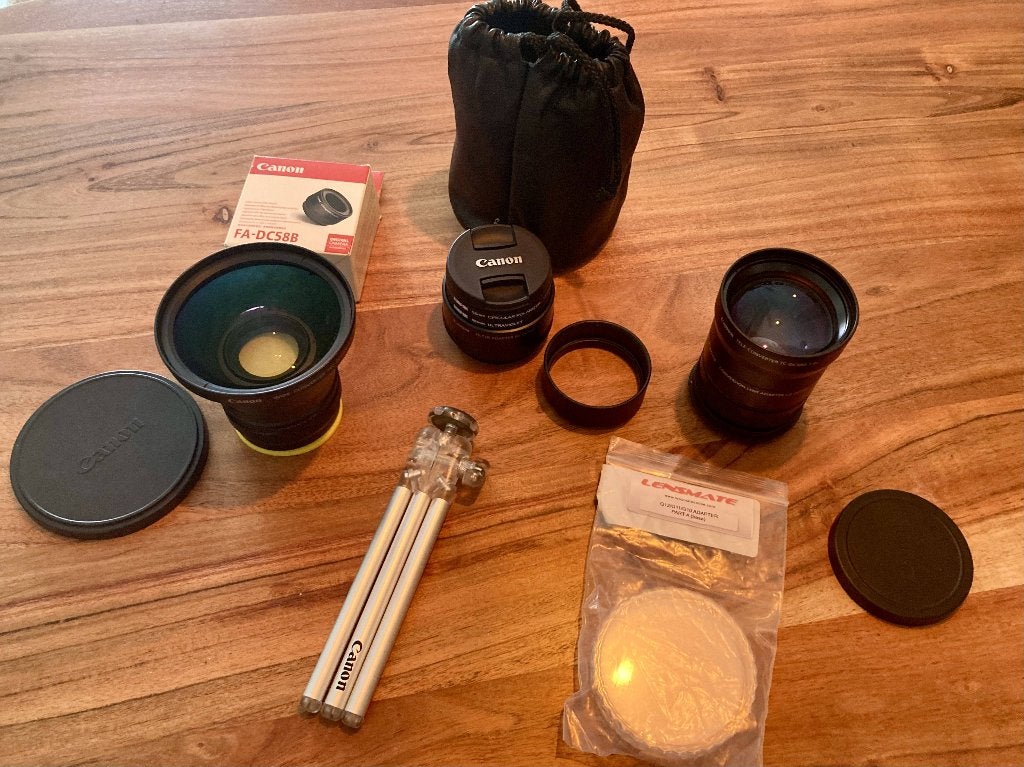 Canon Powershot G Serie lenzen, converter, filter adapter, Canon, Ophalen of Verzenden, Toebehoren, Beschermhoes/tas
