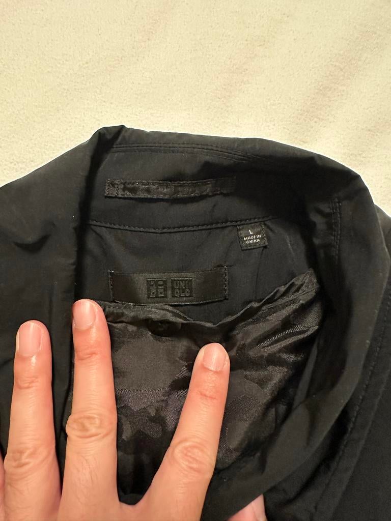Uniqlo lange jas met uitneembare warme binnenlaag, Kleding | Heren, Ophalen of Verzenden, Gedragen, Zwart