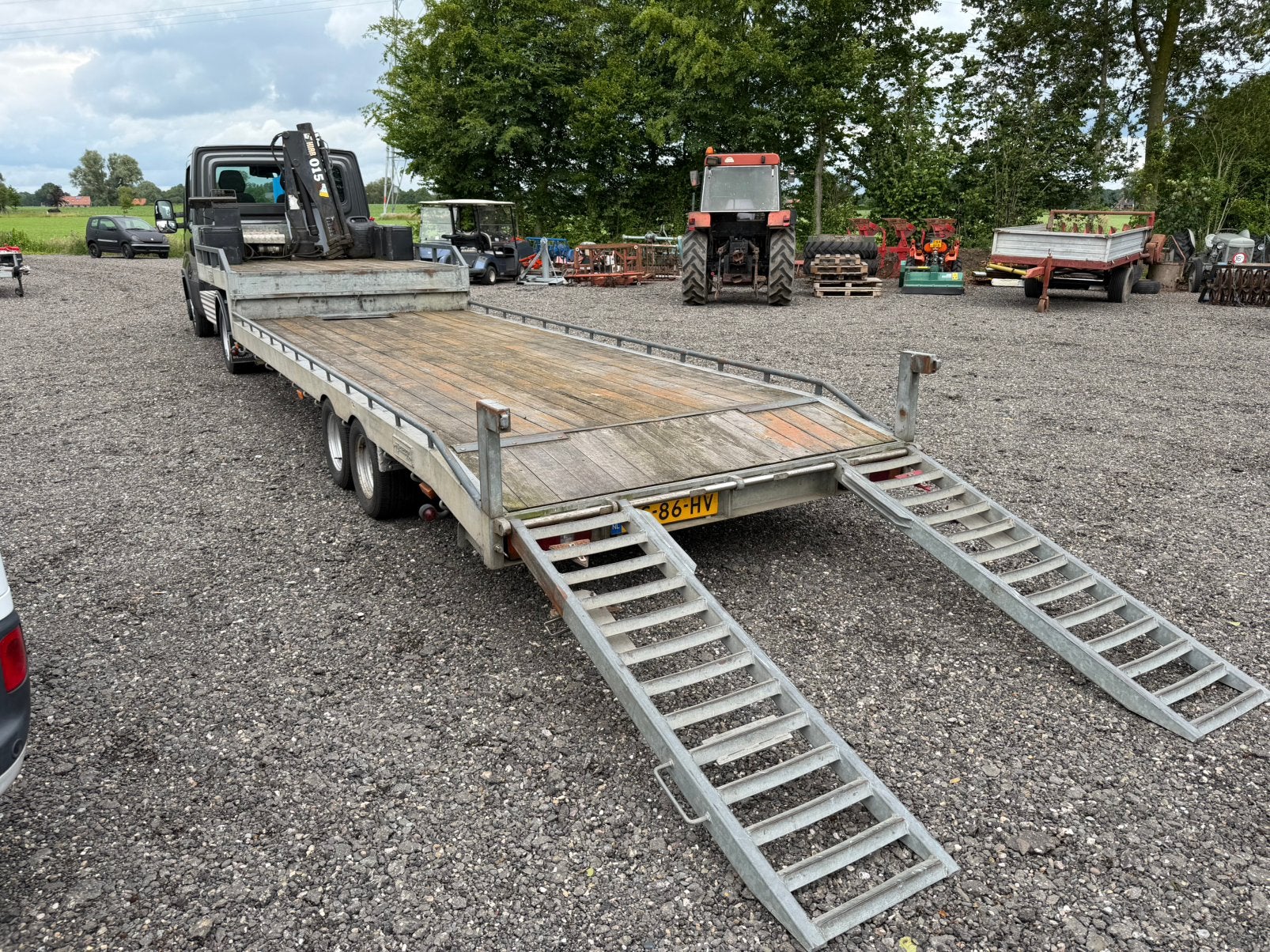 VELDHUIZEN P27-2 BE Oplegger be Trailer combi machine, Auto's, Vrachtwagens, Bedrijf, Overige merken, Ophalen