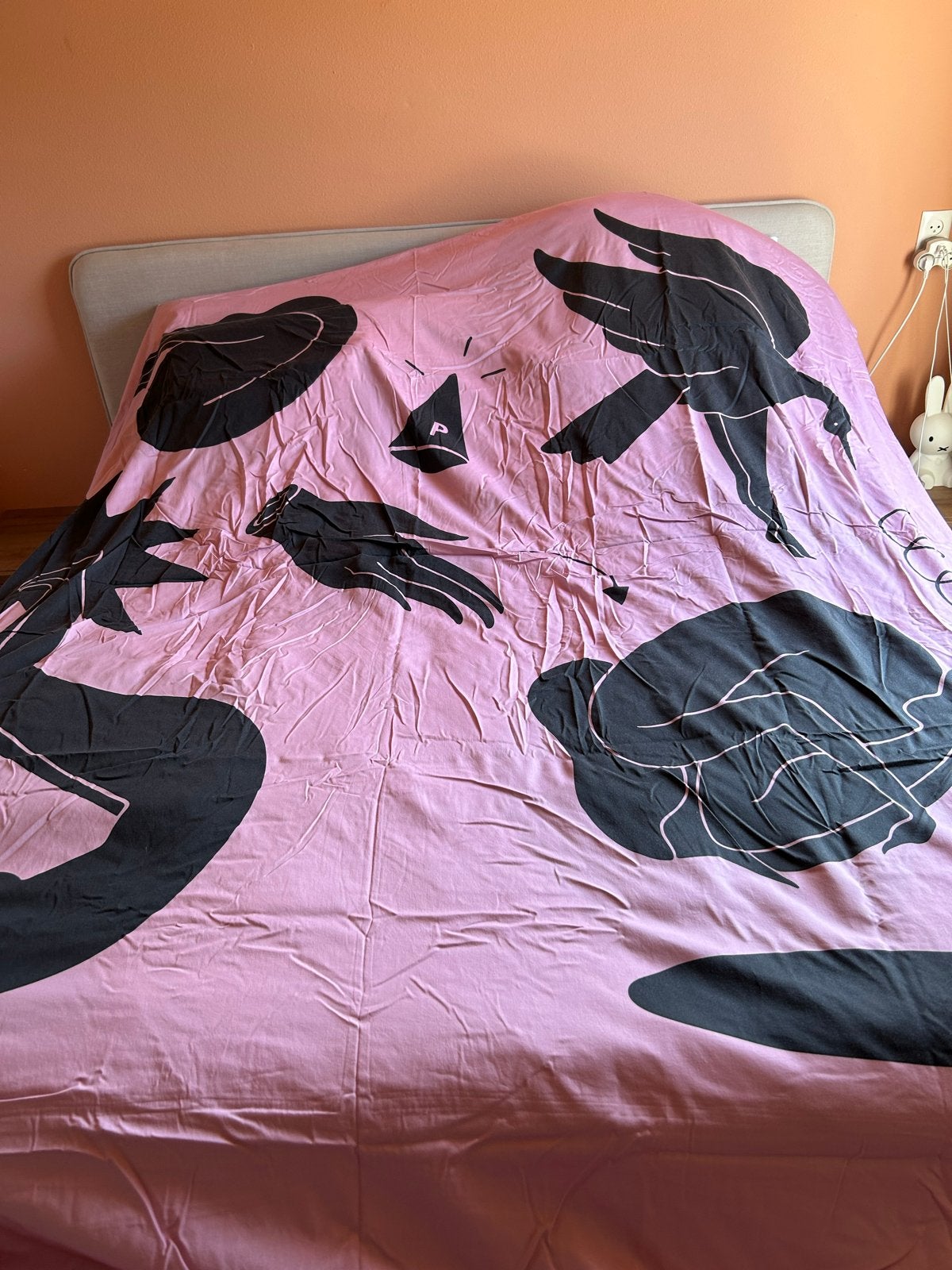 Piet Parra Dekbedovertrek ‘a duvet cover get in the hole’, Huis en Inrichting, Slaapkamer | Beddengoed, Gebruikt, Lits-jumeaux