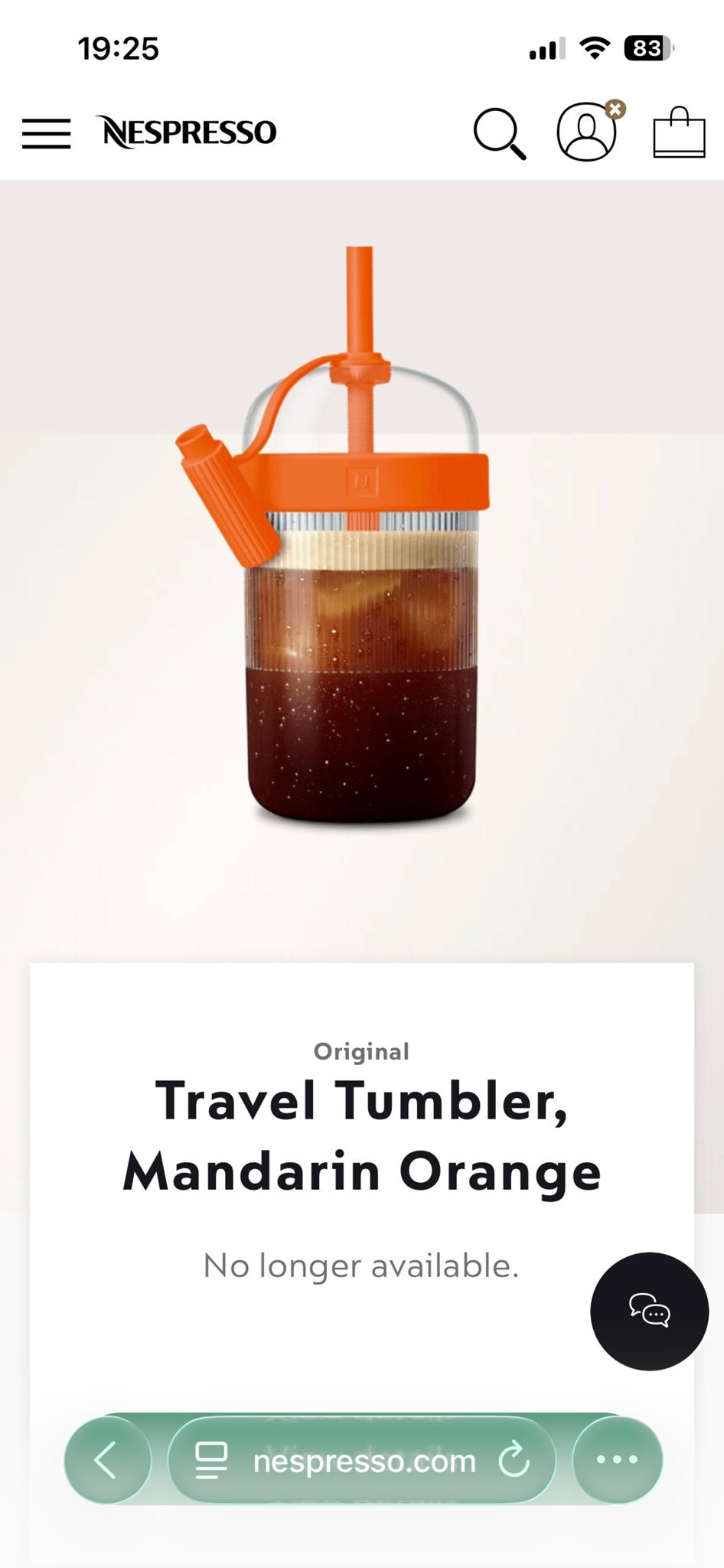 3x Nespresso Nomad Travel Tumbler Mandarijn Oranje, Overige typen, Kunststof, Nieuw, Ophalen of Verzenden