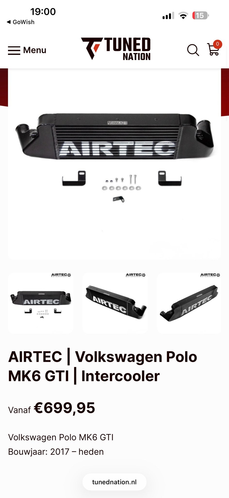 Polo AW GTI/MK6 GTI Intercooler AIRTEC. Nieuw in doos!, Ophalen of Verzenden, Nieuw, Volkswagen