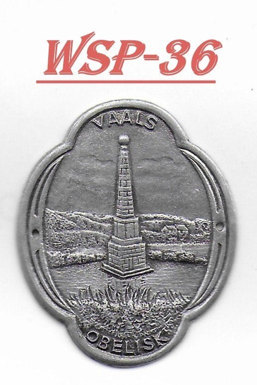 WSP-36 wandelstokplaatje: Vaals -- Obelisk, Ophalen of Verzenden, Zo goed als nieuw
