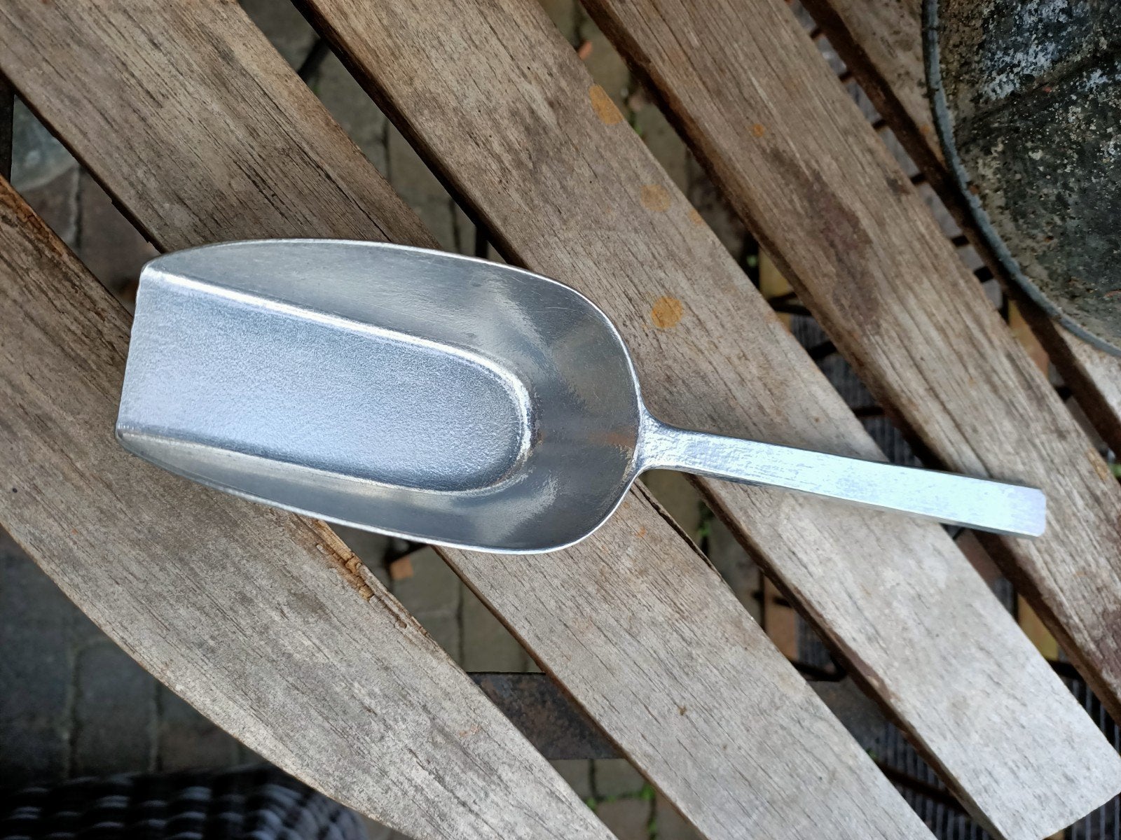 Grutterschep met lange steel, Ophalen of Verzenden