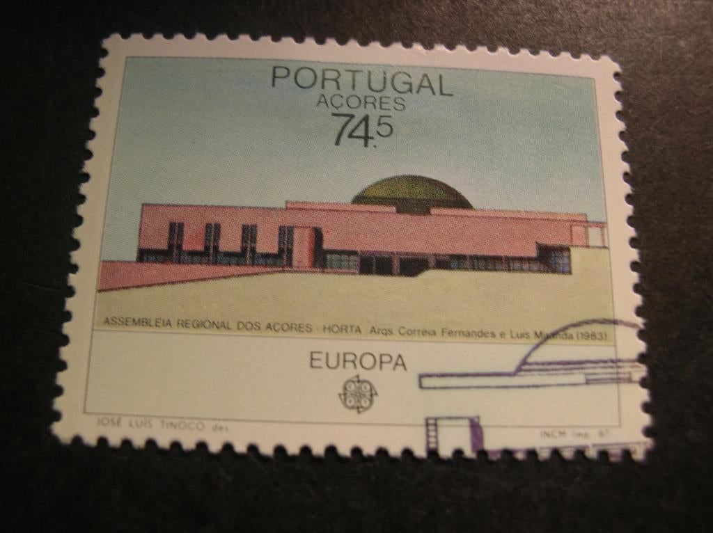 Cept/verenigd Europa Portugal Azoren 1987, Ophalen of Verzenden, Portugal, Gestempeld