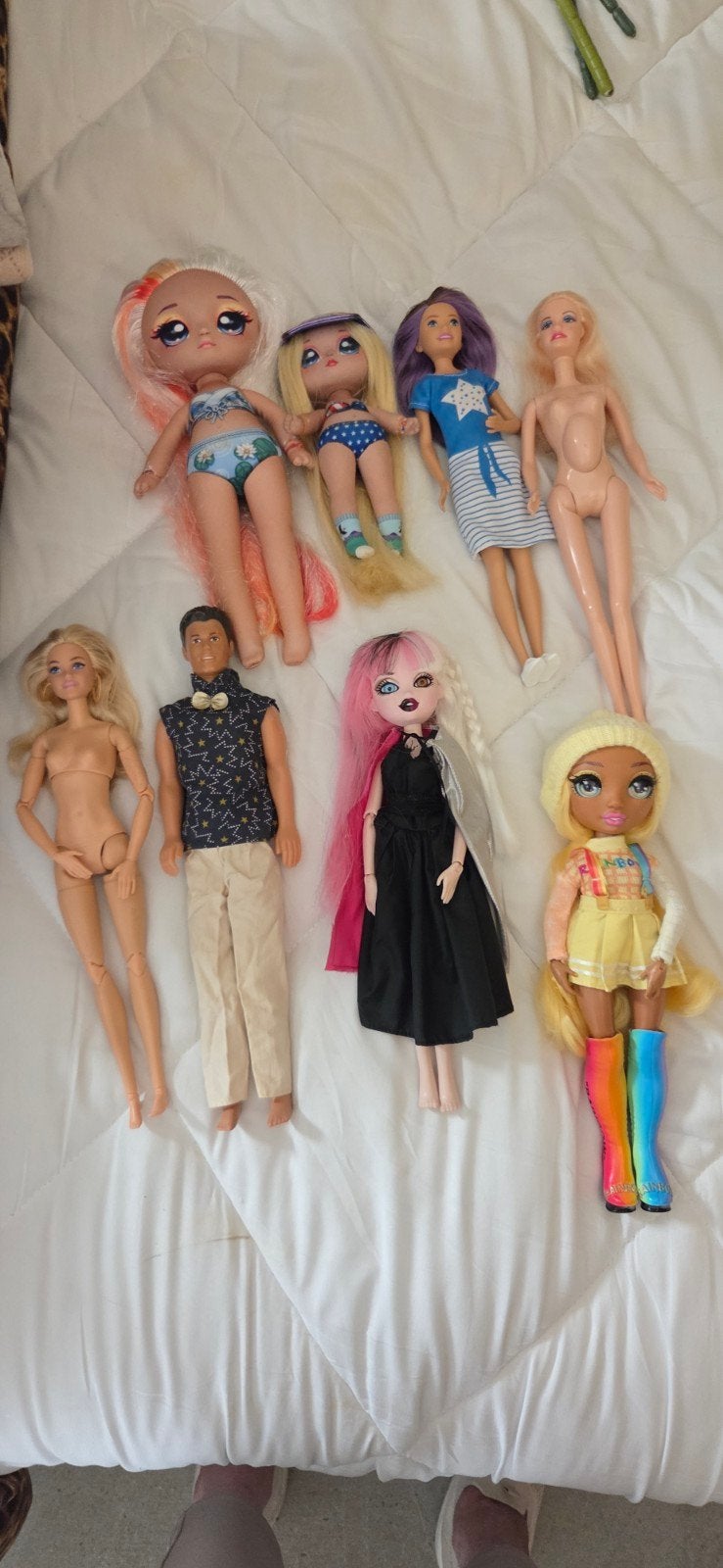 barbies., Gebruikt, Jongetje of Meisje, Wit, Dekbedovertrek