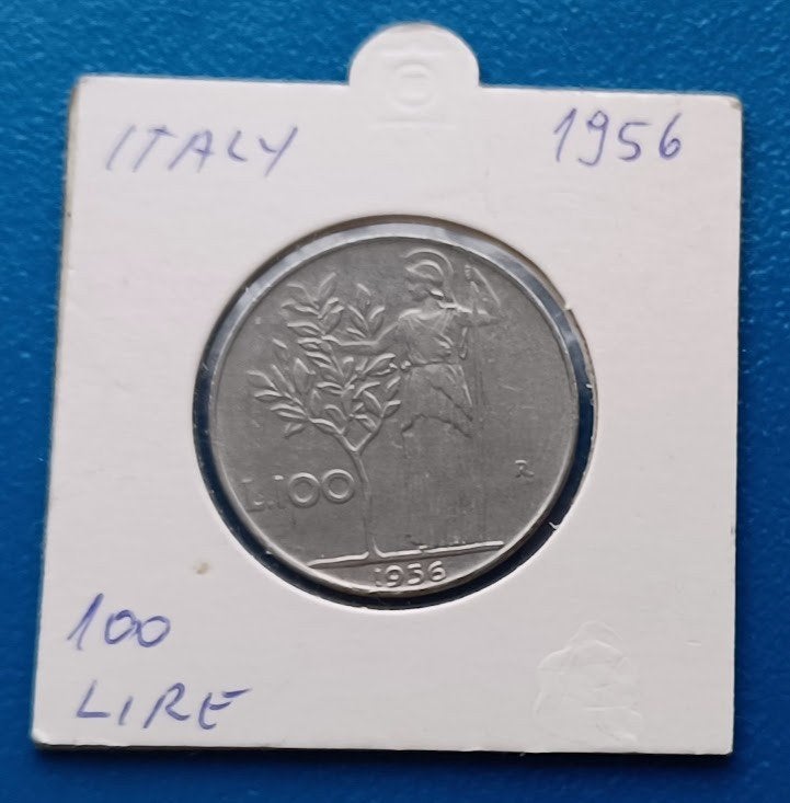 Italië 100 lire - 1956, Verzenden, Italië, Losse munt