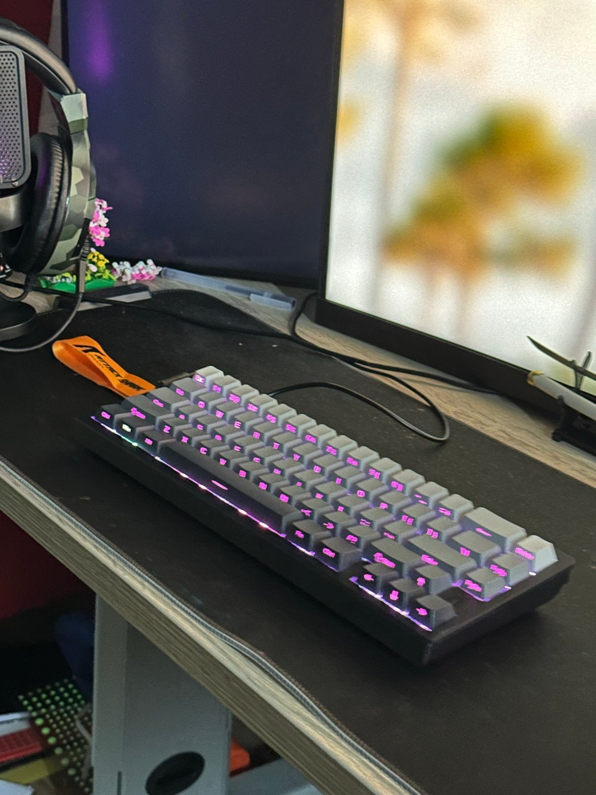 Attack Shark x68 HEMechanisch Toetsenbord met RGB en Kabel, Computers en Software, Gaming toetsenbord, Ophalen of Verzenden, Zo goed als nieuw