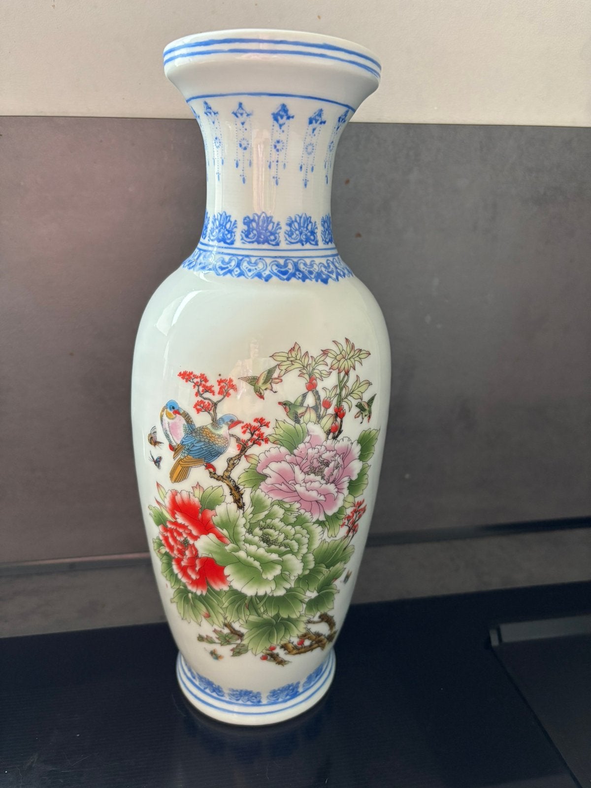 Vintage chinese vaas van WovenArtStore, Ophalen of Verzenden