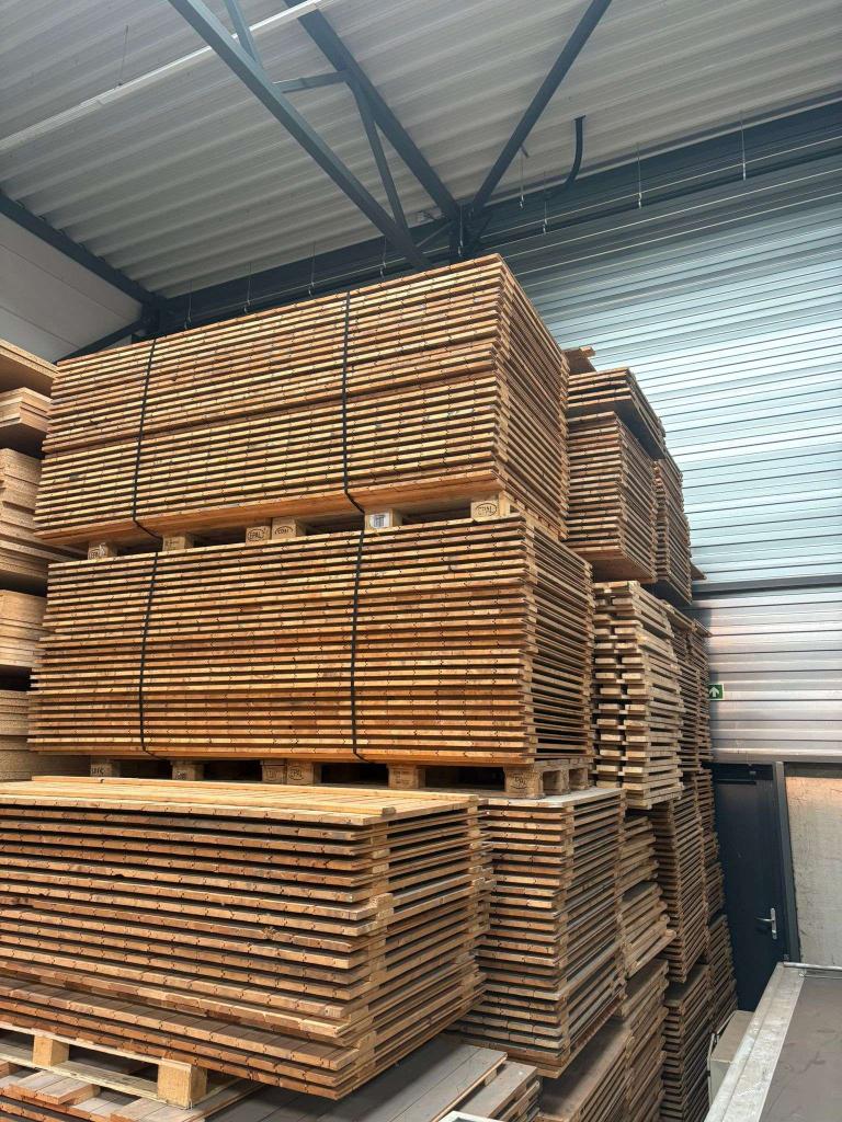 Partij dichte vuren vlonders, va €19,50 p/st, Doe-het-zelf en Verbouw, Hout en Planken, Gebruikt
