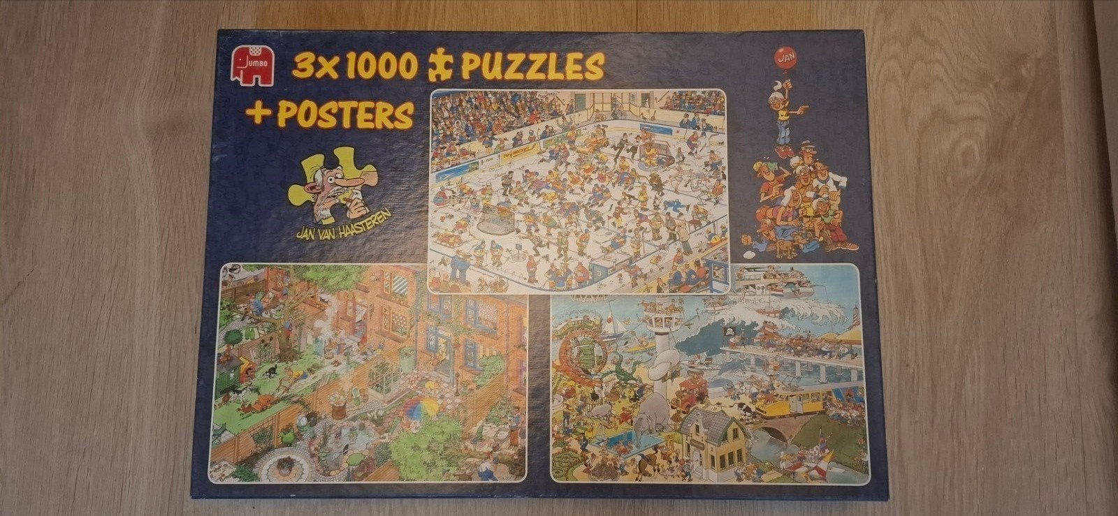Jan van Haasteren  3 x 1000 st., Ophalen, 500 t/m 1500 stukjes, Zo goed als nieuw