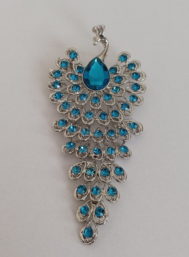 Pauw broche, 10 cm of meer, Overige materialen, Overige kleuren, Nieuw