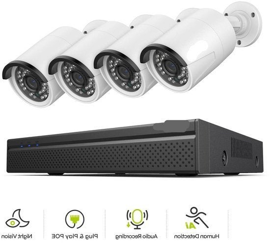 Beveiligingscamerasysteem - 3MP Camera - 8CH NVR - Menselijk, Corvance B.V., Verzenden, Nieuw, Corvancebol@gmail.com