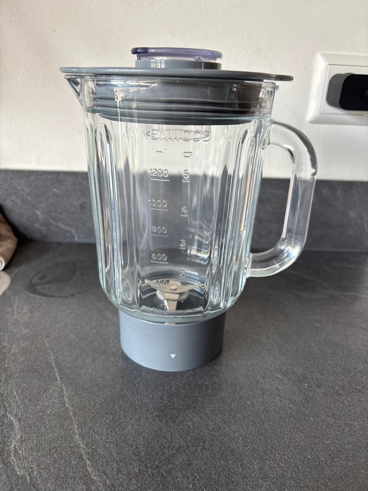 Glazen blenderkan voor Kenwood keukenmachine, Witgoed en Apparatuur, Blenders, Ophalen, Gebruikt, Blender-accessoire