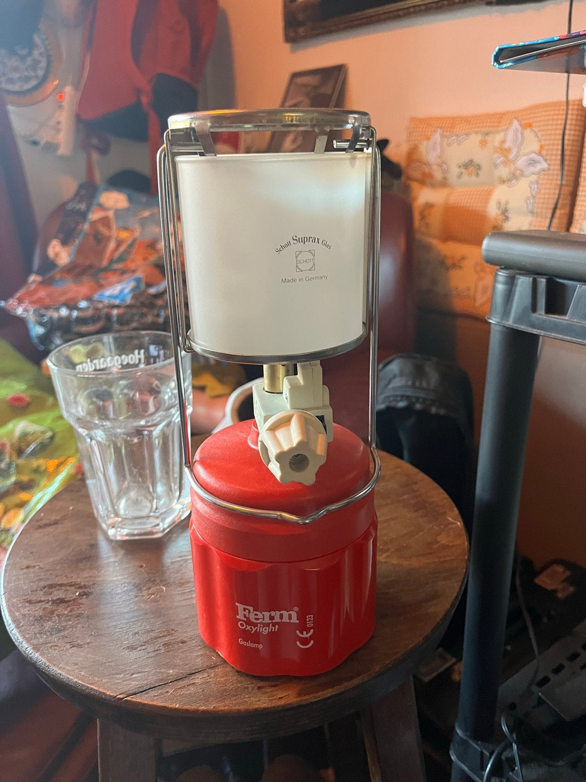 Ferm Oxylight Gaslamp - Ideaal voor kamperen, Ophalen of Verzenden, Zo goed als nieuw
