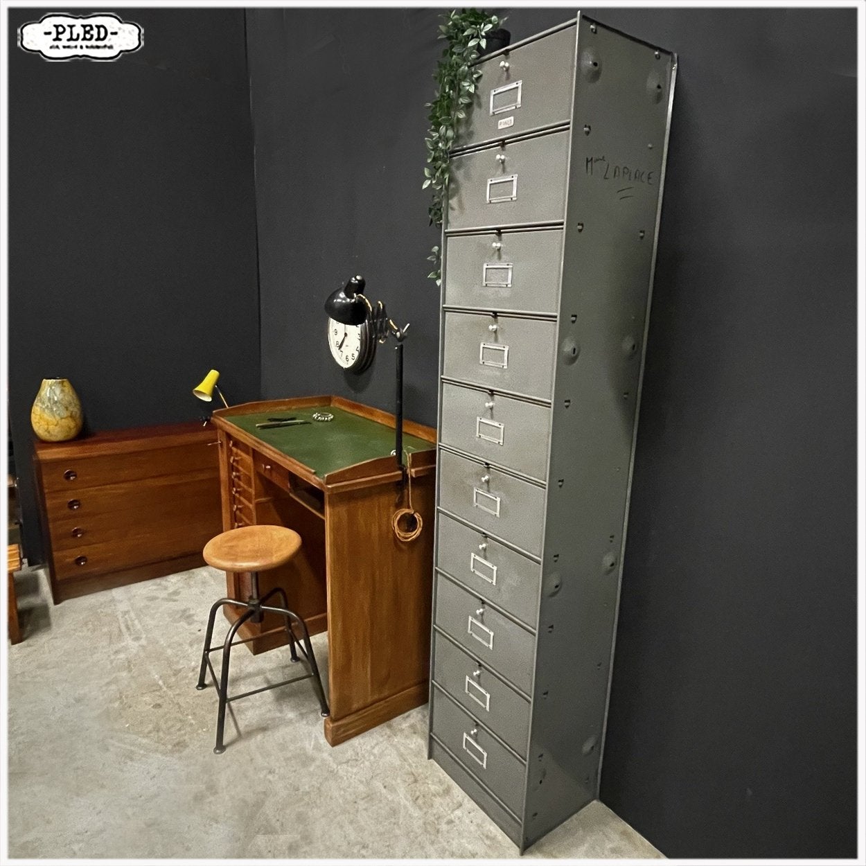 Vintage Roneo kleppenkast uit Frankrijk kast, Ophalen