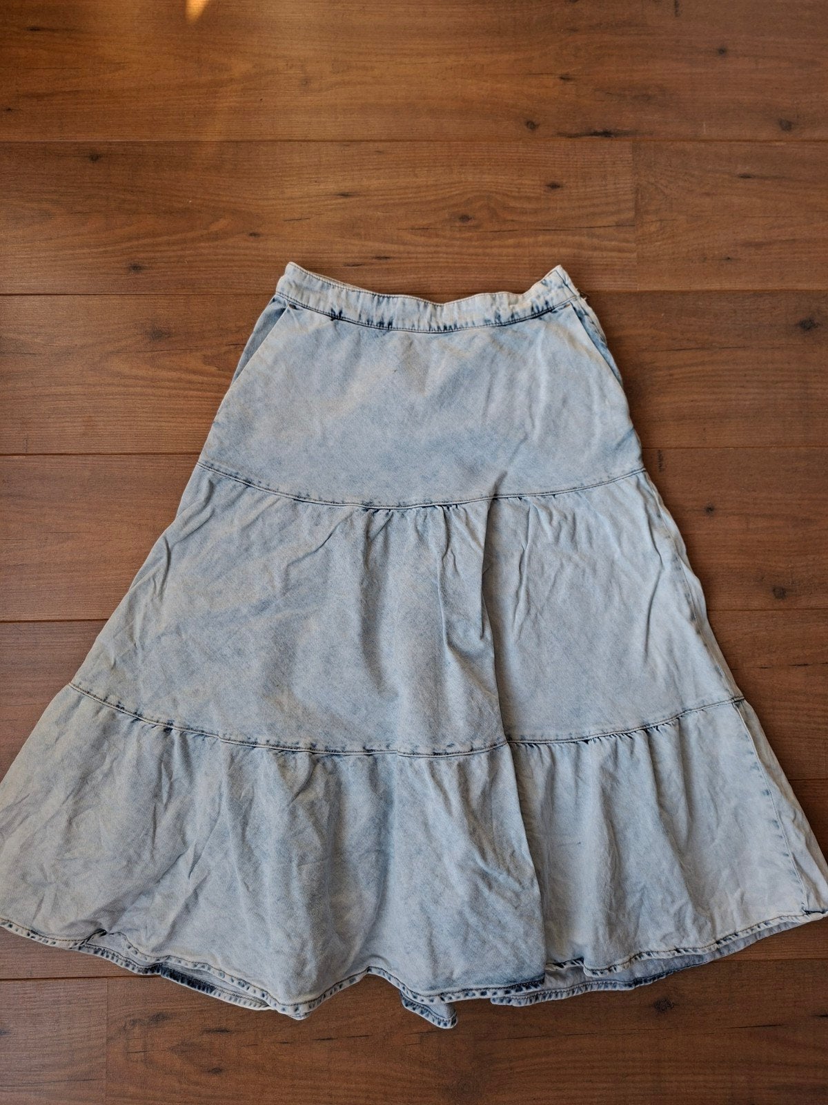 Lange spijkerrok / strokenrok van SET - Maat 36, Kleding | Dames, Rokken, Ophalen of Verzenden