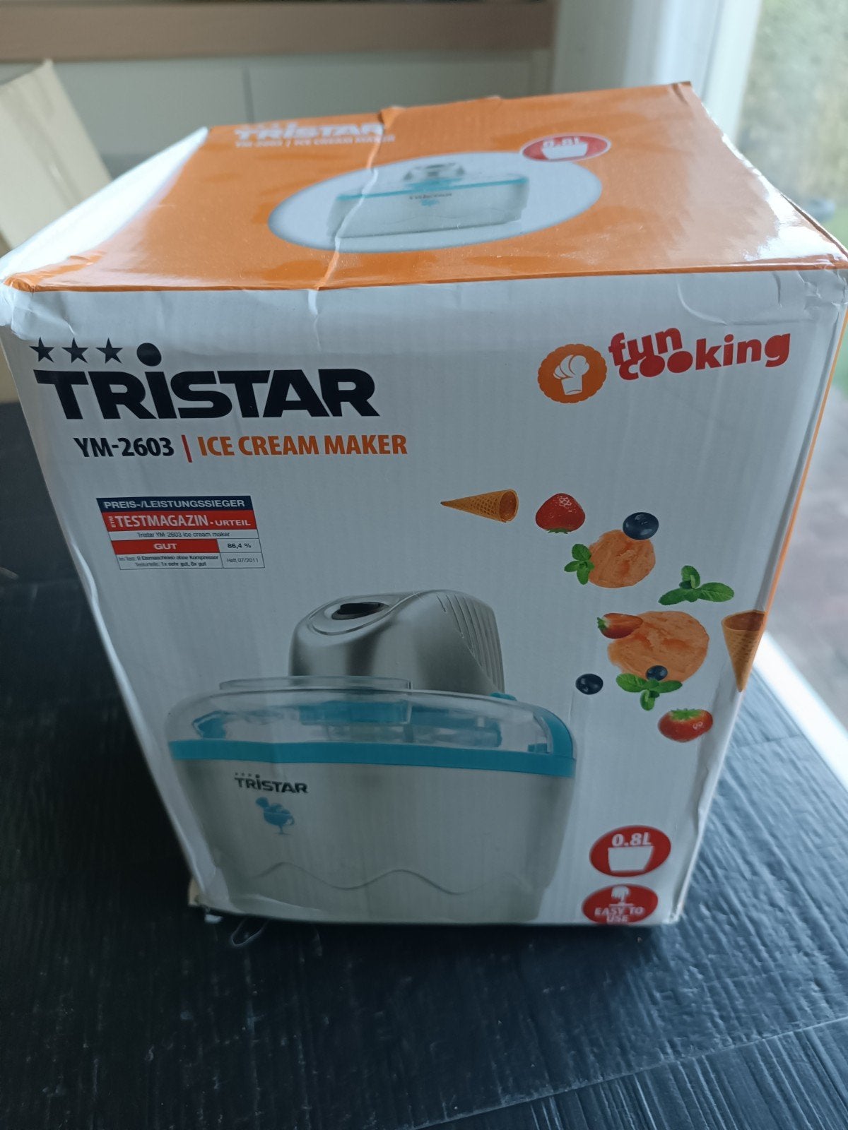 Tristar IJsmachine met doos en handleiding (0.8L), Ophalen of Verzenden