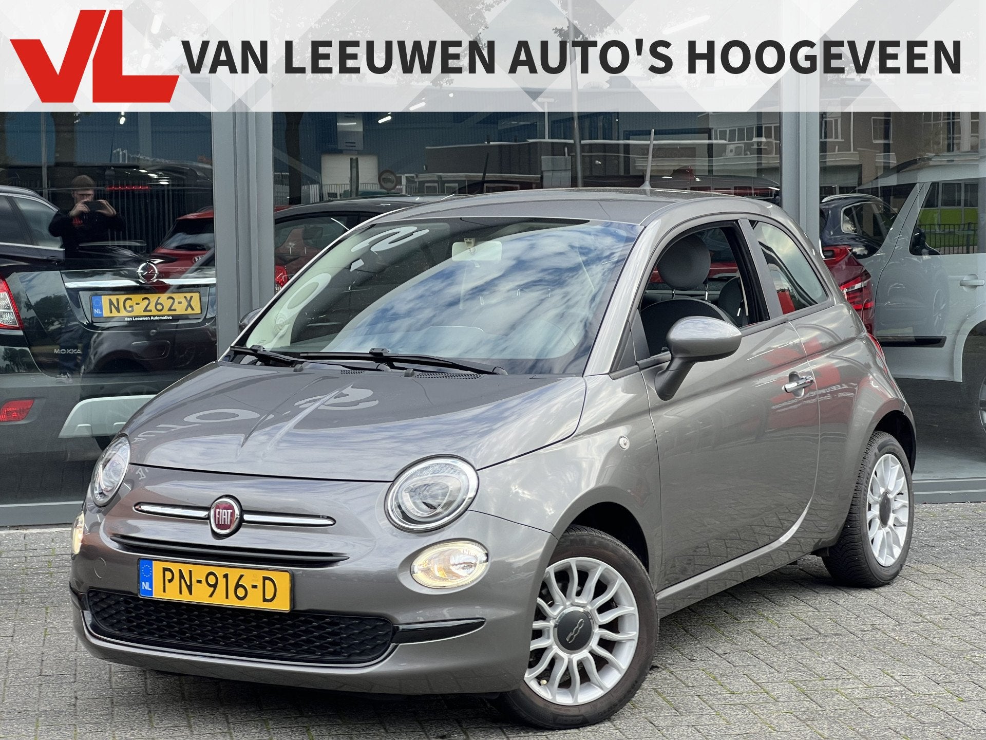 Fiat 500 1.0 TwinAir Pop | Cruise control | Airco | Lichtmet, Auto's, Voorwielaandrijving, Stof, Gebruikt, Euro 6