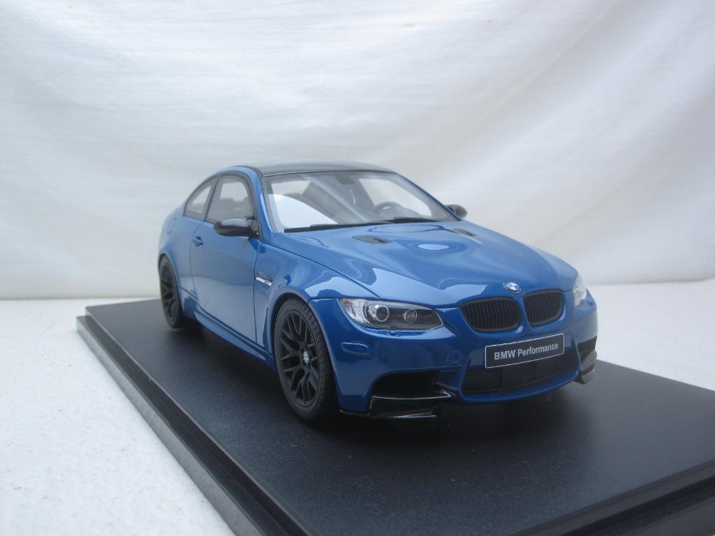 BMW e92 M3 Coupé 2007 Blauw metallic 1:18 GT-Spirit, Hobby en Vrije tijd, Modelauto's | 1:18, Ophalen of Verzenden, Nieuw, Auto