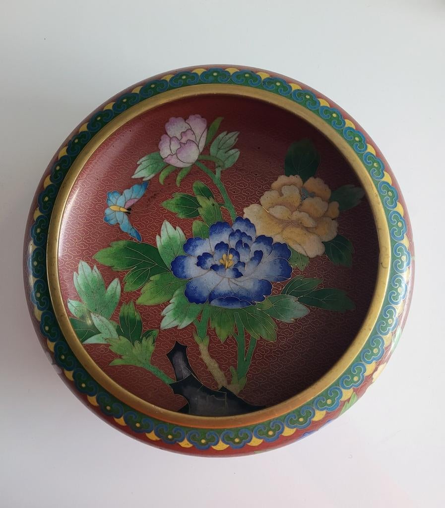 Te koop vintage Cloisone schaal, Antiek en Kunst, Ophalen of Verzenden
