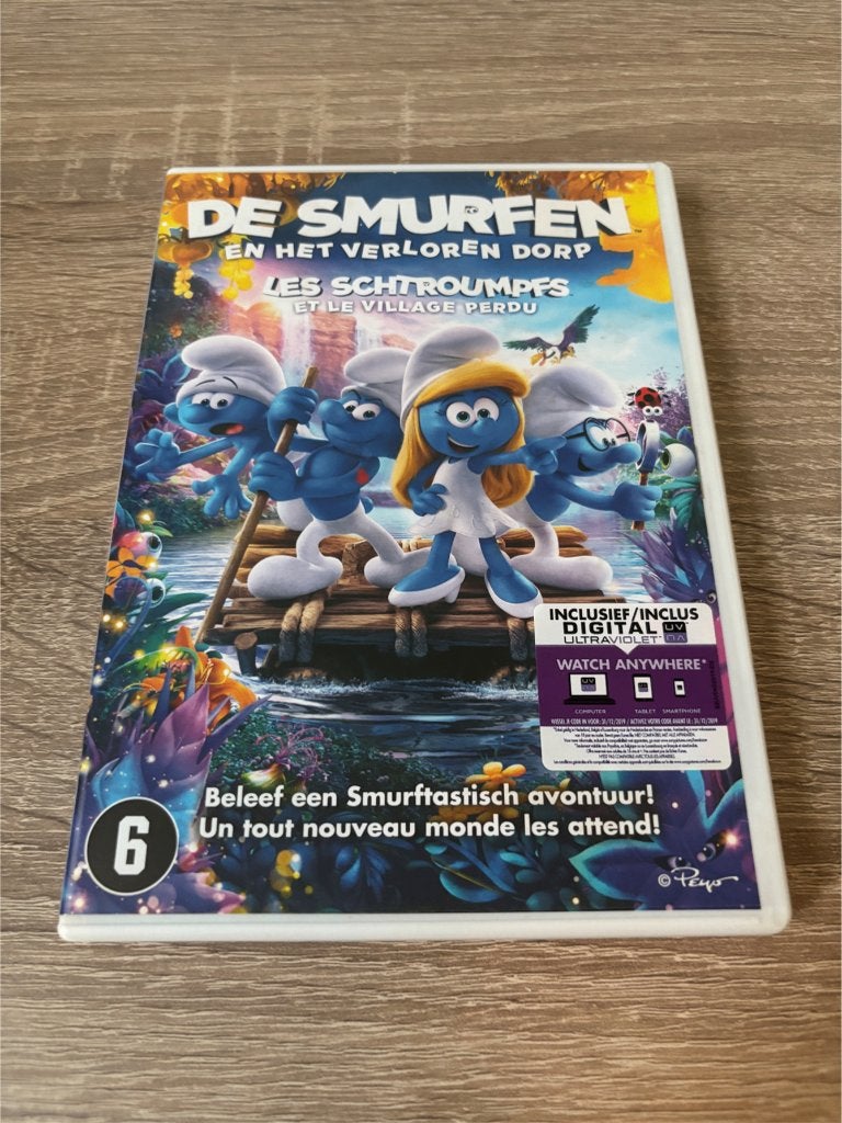 Dvd De Smurfen en het Verloren Dorp, Gebruikt, Tekenfilm, Amerikaans, Nederlands