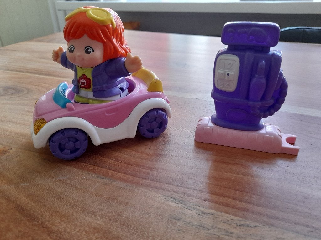 Vtech - Autootje met Kim, Kinderen en Baby's, Speelgoed | Vtech, Ophalen of Verzenden, Gebruikt, 2 tot 4 jaar