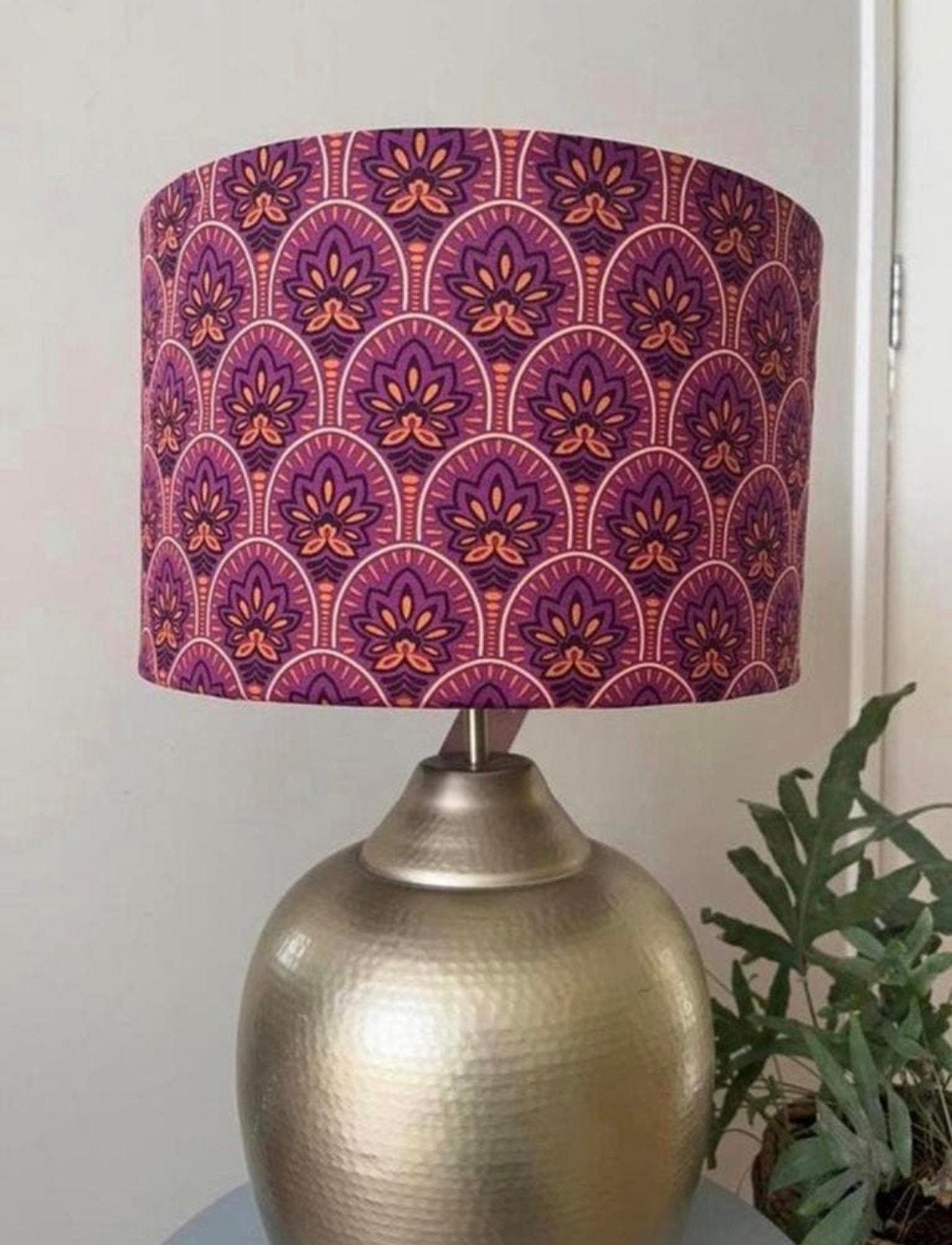 Grote vintage/ retro lampenkap NIEUW, Ophalen of Verzenden, Zo goed als nieuw, Rond