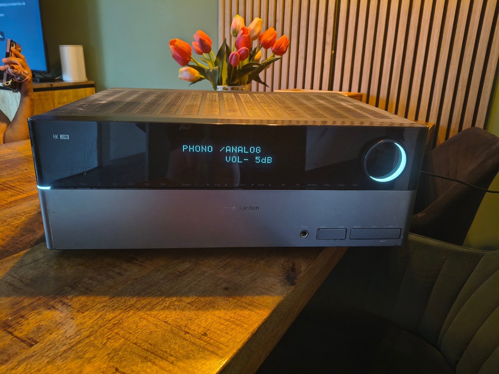 Harman Kardon AVR 3550 met JBL SUB200/230 Subwoofer, Ophalen of Verzenden, Gebruikt, 60 tot 120 watt, Overige merken