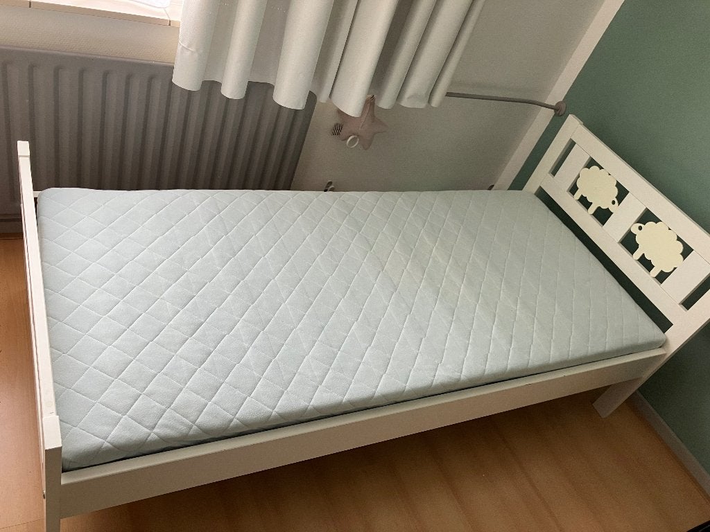 Peuterbed / kinderbed Kritter Ikea, Gebruikt, 70 tot 85 cm, 140 tot 160 cm, Ophalen