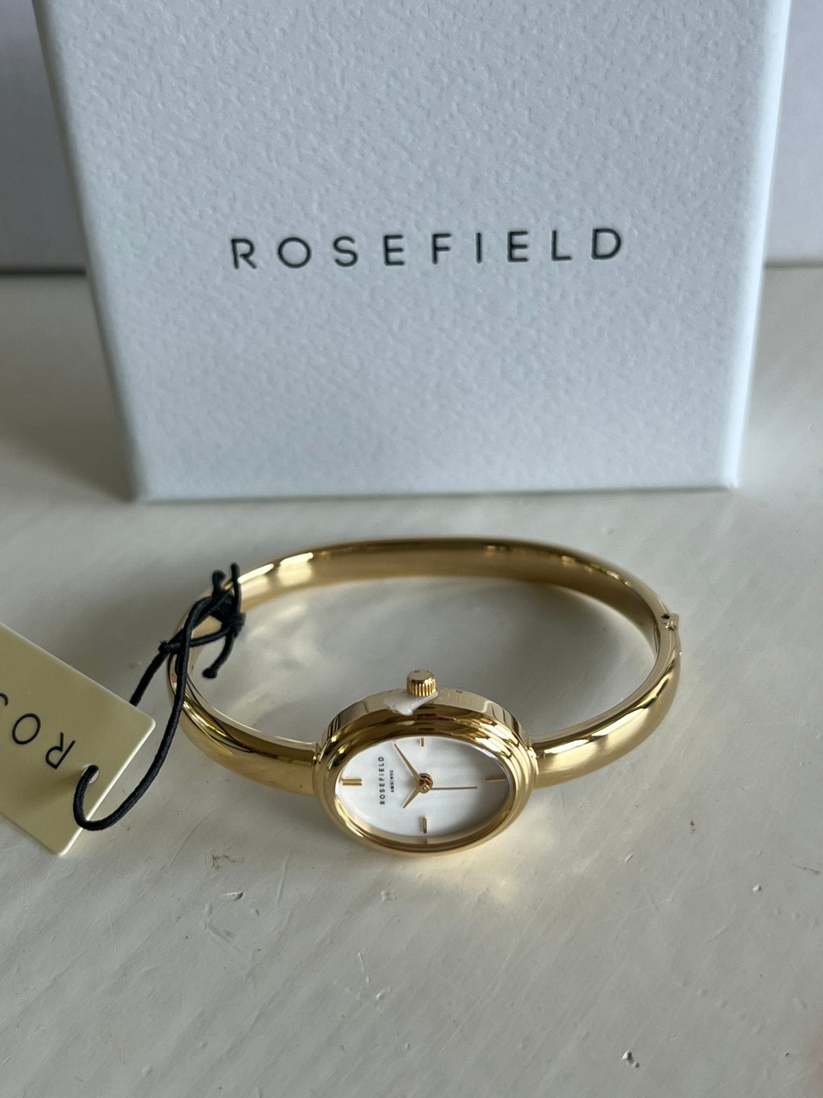 Rosefield studio bangle horloge, Overige merken, Staal, Staal, Polshorloge
