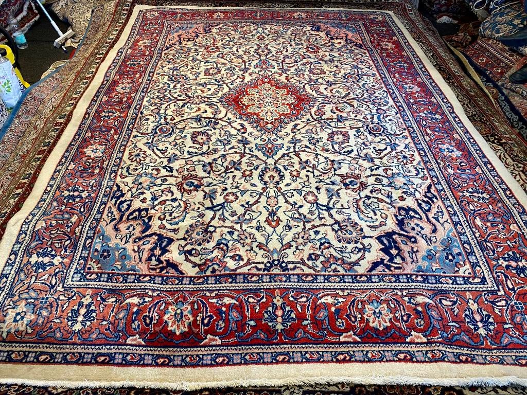 origineel handgeknoopt perzisch tapijt :, Gebruikt, ., 200 cm of meer, Ophalen of Verzenden