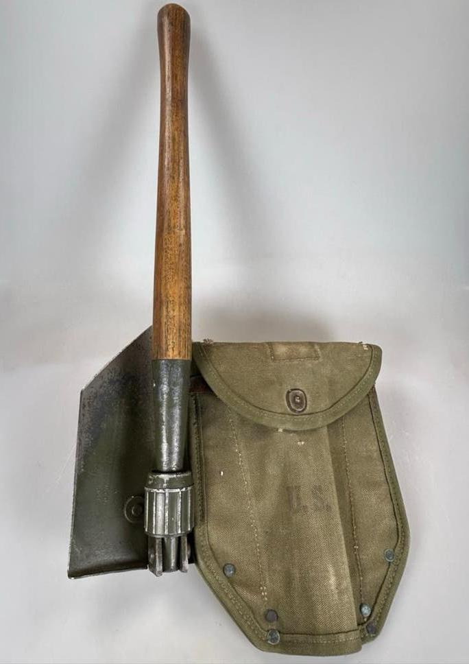 Originele US WO2 opvouwbare schep met hoes, Verzenden, Landmacht, Amerika, Overige typen