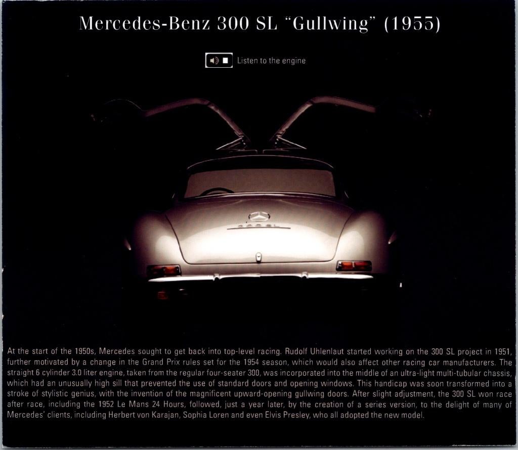 Mercedes-Benz 300 SL Gullwing (1955) fotokaart, Verzenden, Zo goed als nieuw, Auto's
