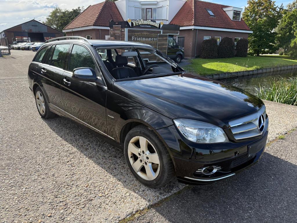 Mercedes-Benz C-klasse Estate 200 K duitse schade auto In pr, Automaat, Achterwielaandrijving, Gebruikt, Zwart