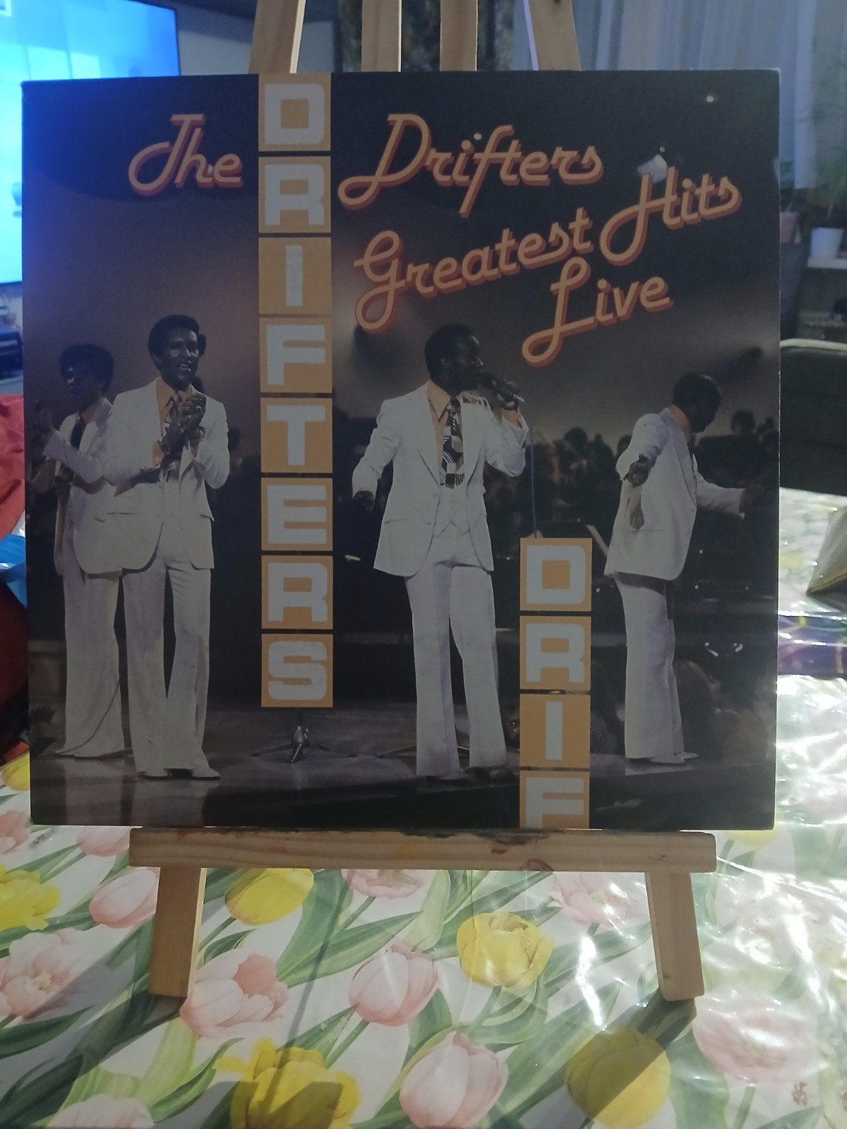 The Drifters - Greatest Hits Live LP, LP, Gebruikt, Pop, Ophalen of Verzenden