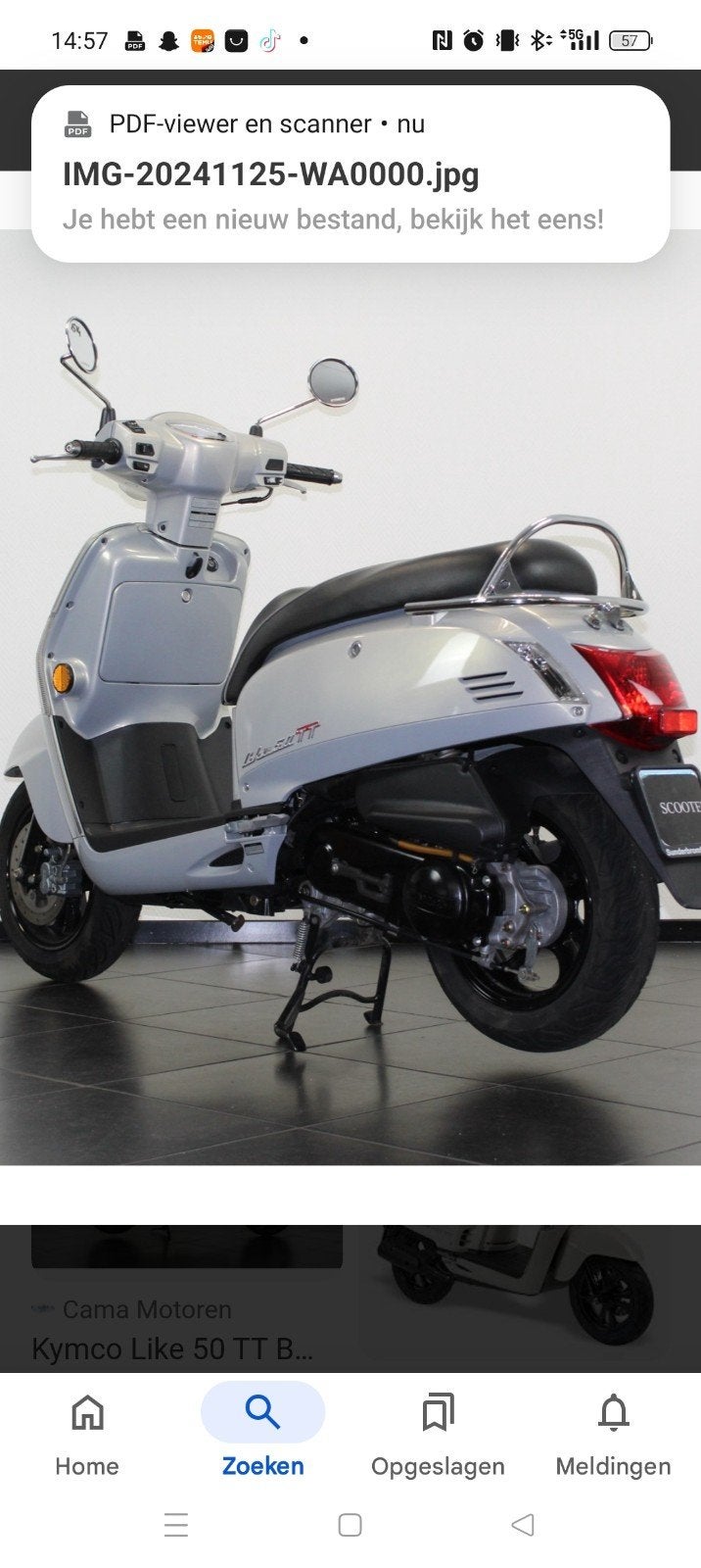 Kymco Like 50 TT B - Zo goed als nieuw, Fietsen en Brommers, Scooters | Kymco, Ophalen of Verzenden